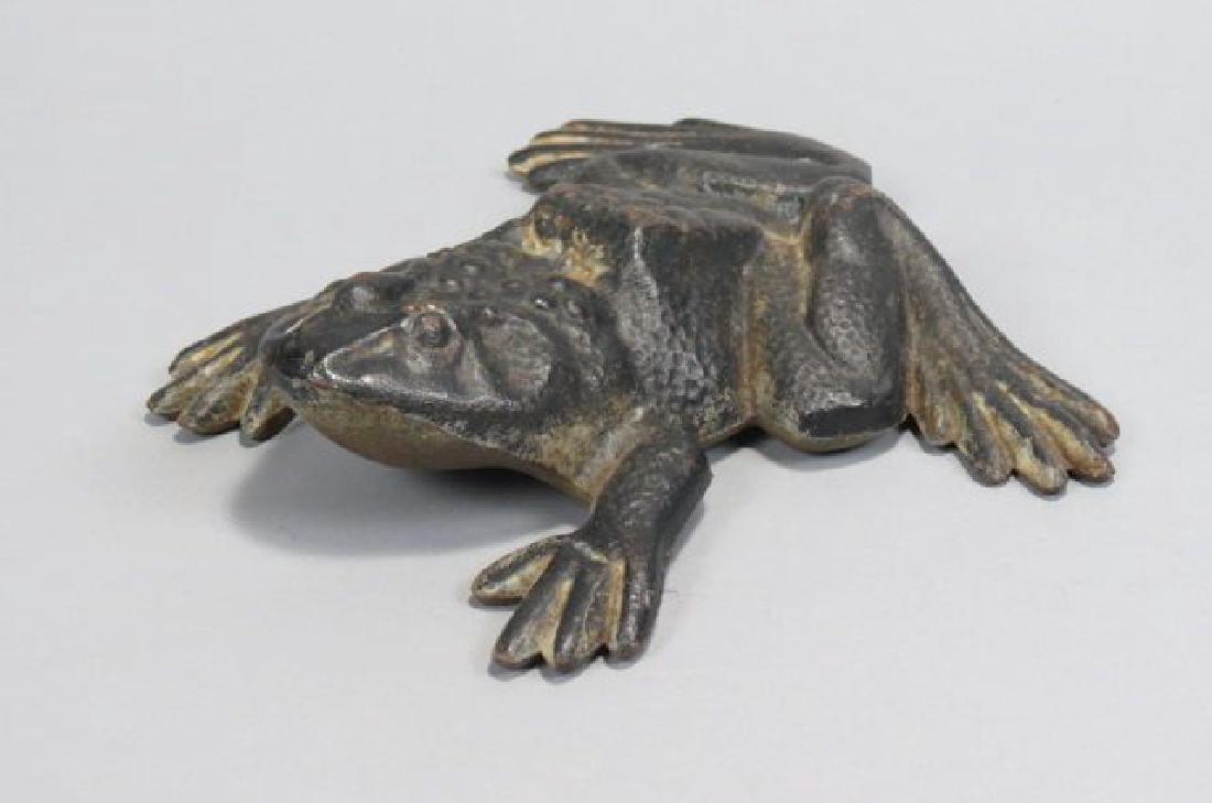 Cast Iron Figural Frog Doorstop, (1 of 3)