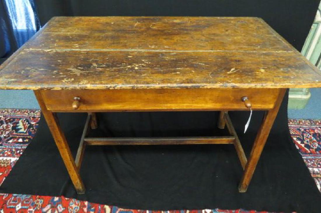 Early Country Breadboard Farm Table, (1 of 8)