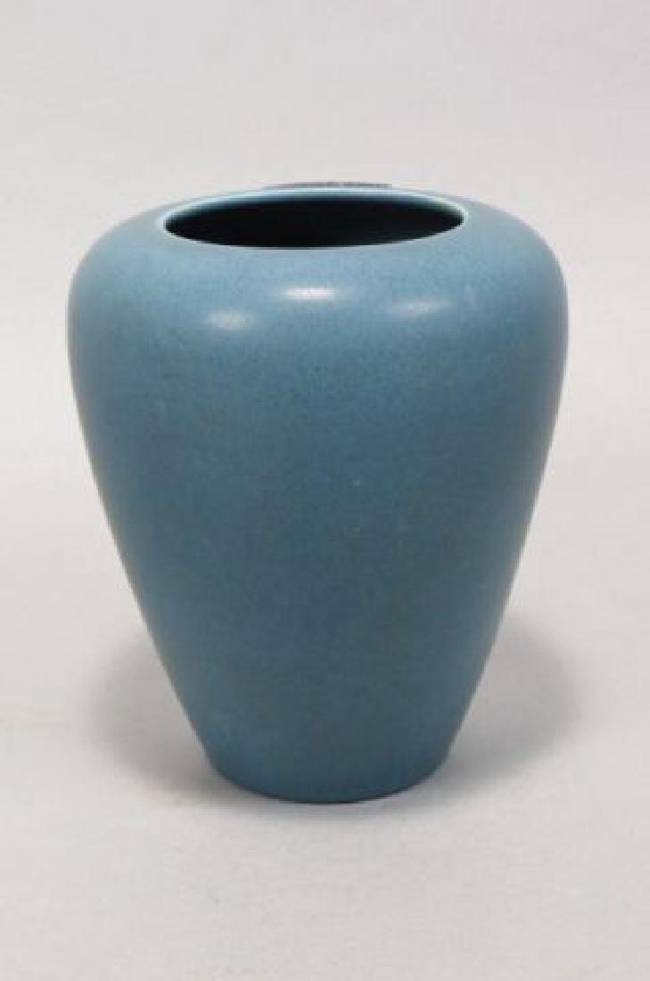 Rookwood Pottery Vase,: Rookwood Pottery Vase, rich blue, Arts & Crafts, 1919, #2005, 6".