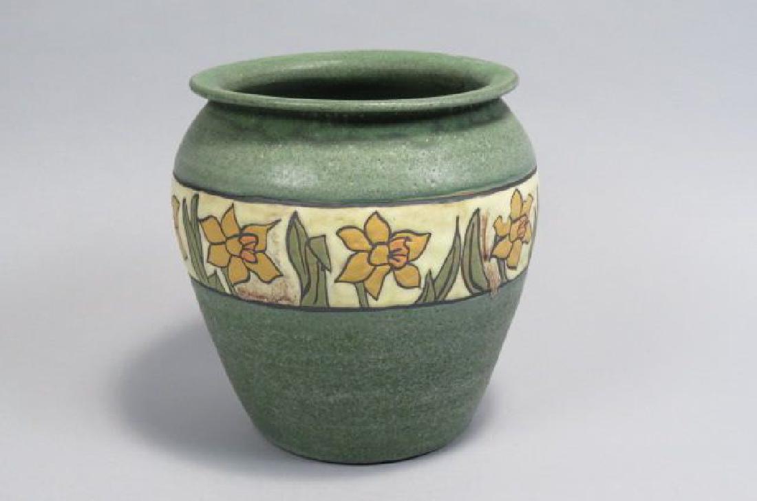 Arts & Crafts Style Pottery Vase, (1 of 3)