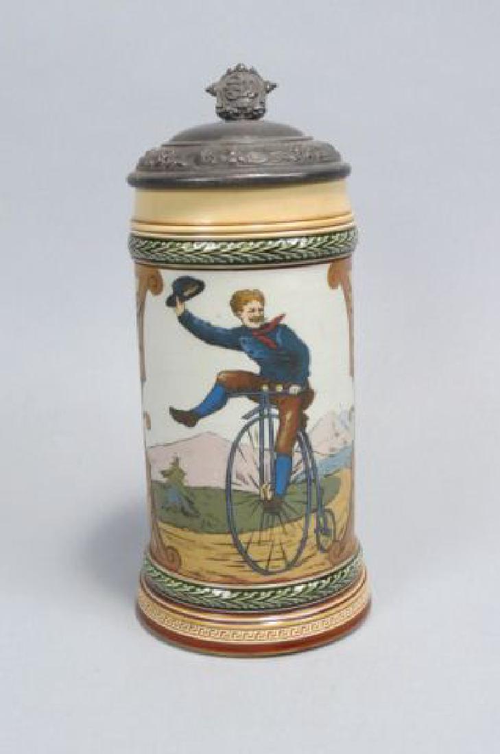 Mettlach Pottery Stein, (1 of 4)