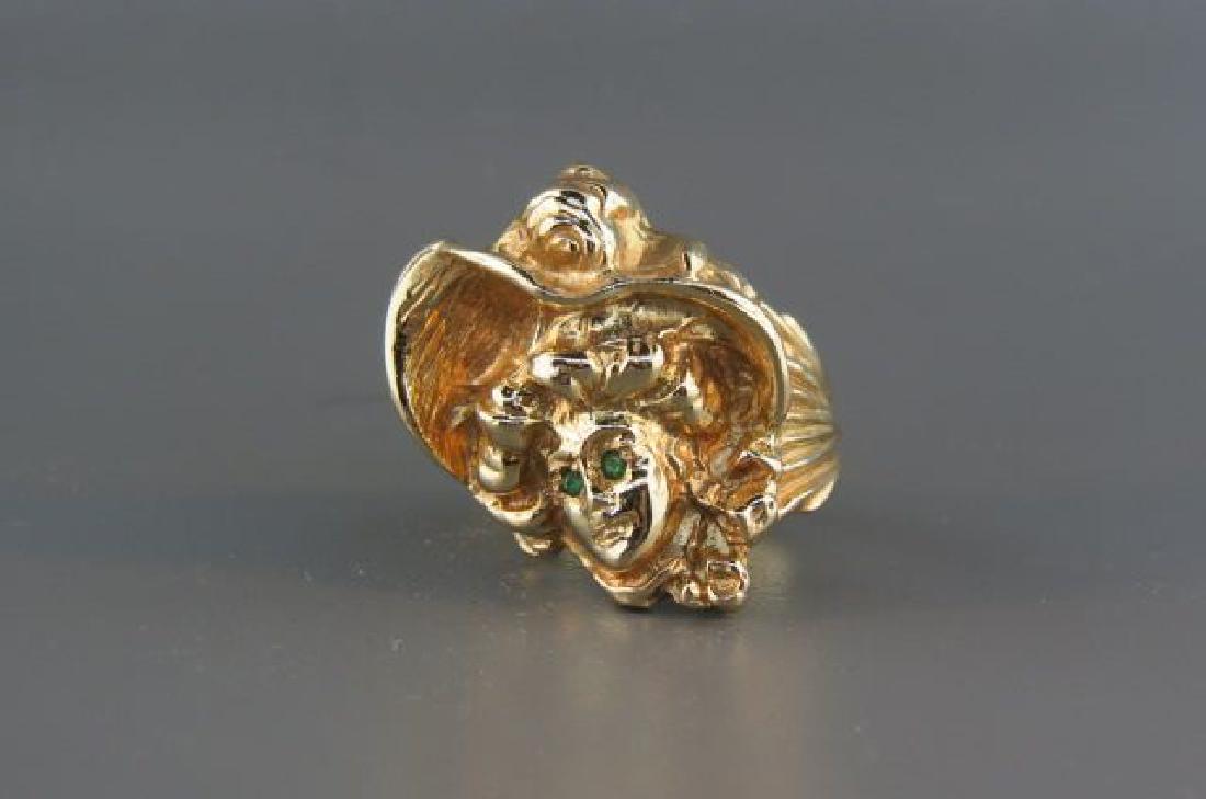 14k Gold Figural "Southern Belle" Ring, (1 of 4)