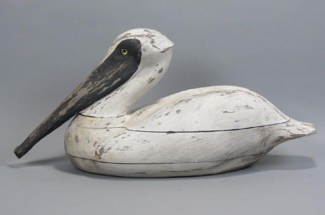 Wooden Carved Pelican,