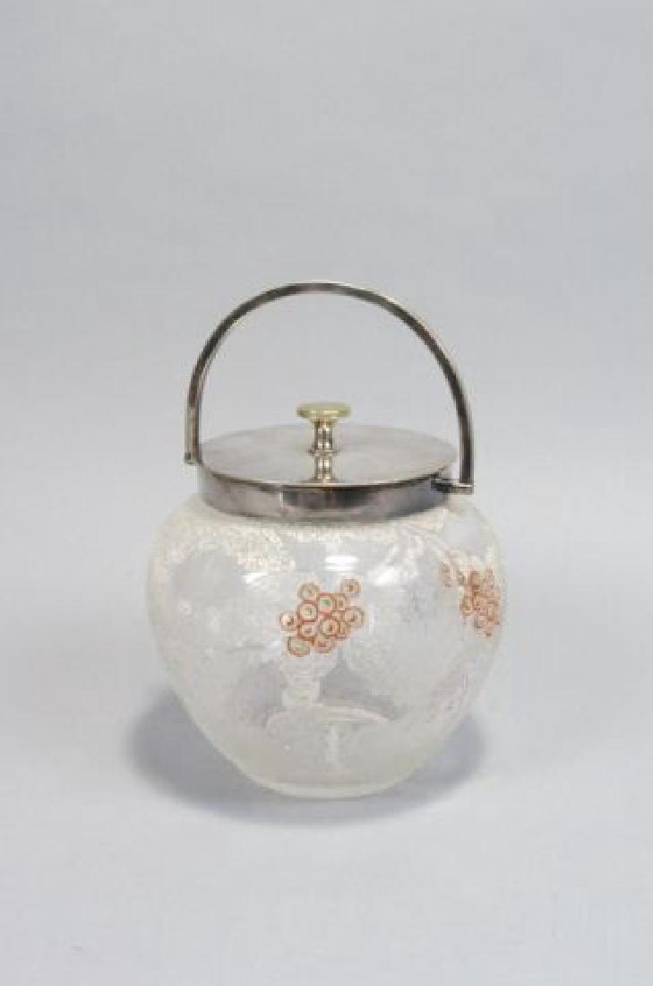 Victorian Cameo Art Glass Biscuit Jar, (1 of 5)
