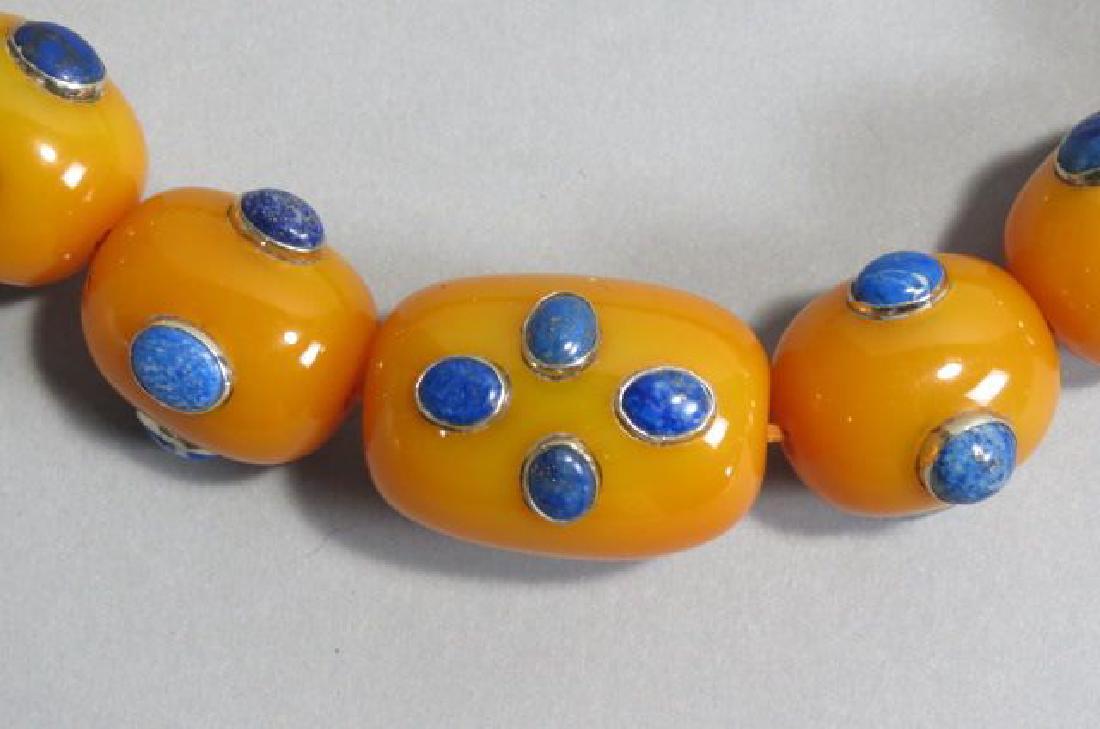 Lapis or Sodalite Gem Set Necklace, (1 of 3)