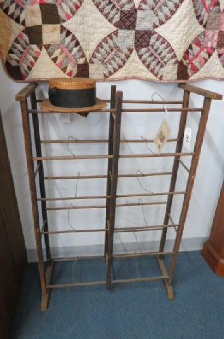 Antique Wooden Hat Display Rack, (1 of 2)