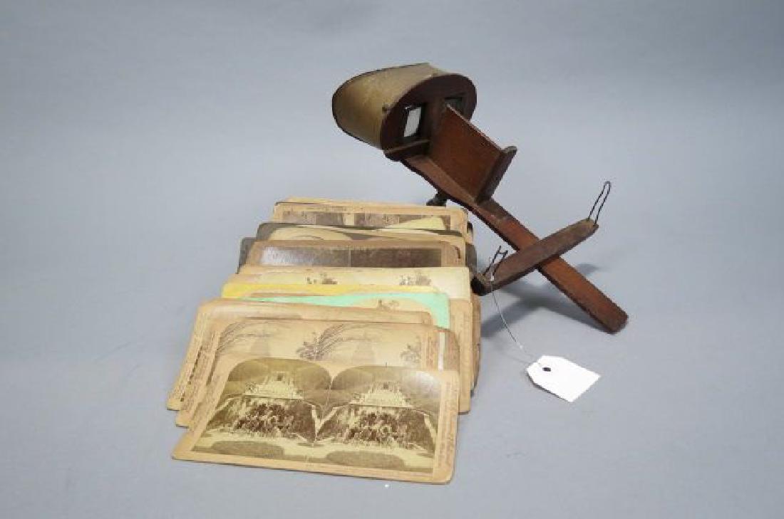 Victorian Stereoptic Viewer and 65 Cards (1 of 3)