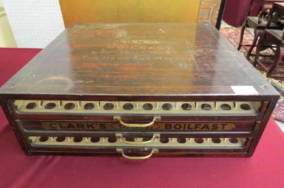Clarks Thread Spool Cabinet, (1 of 3)