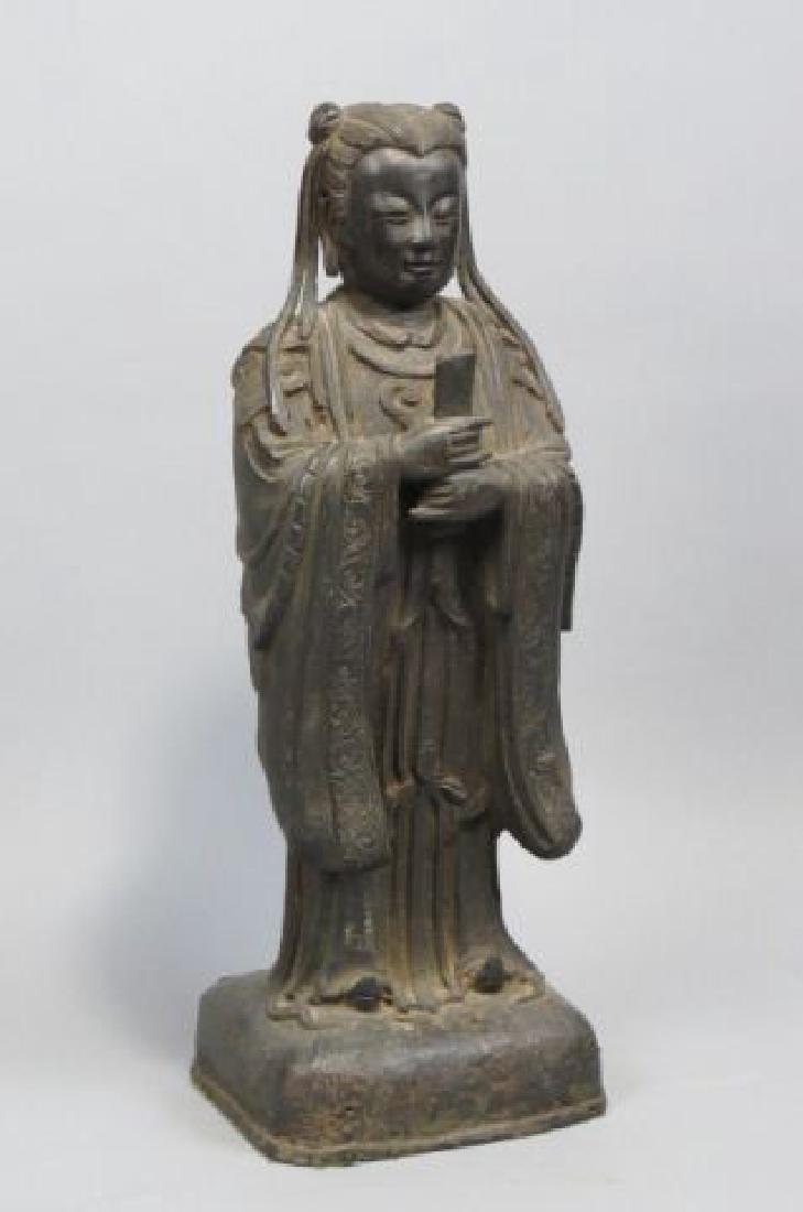 Early Chinese Bronze Statue of an Immortal, (1 of 10)