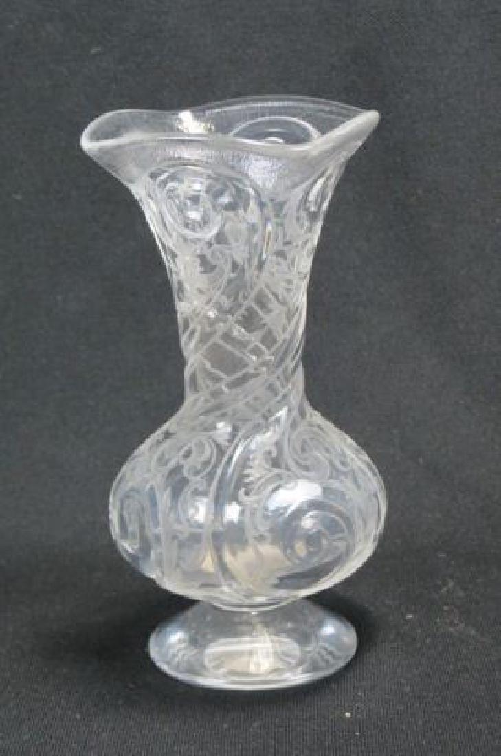 Rock Crystal Cut Vase, (1 of 6)
