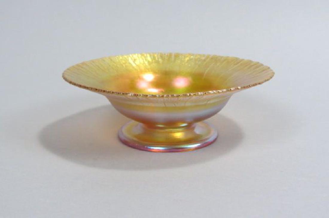 Tiffany Favrile Art Glass Compote, (1 of 5)