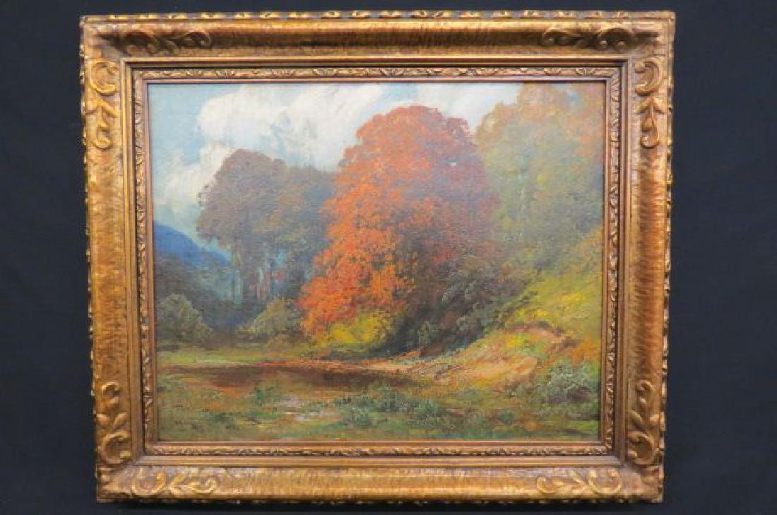 Alois Arnegger Oil Painting of an Autumn Landscape, (1 of 5)