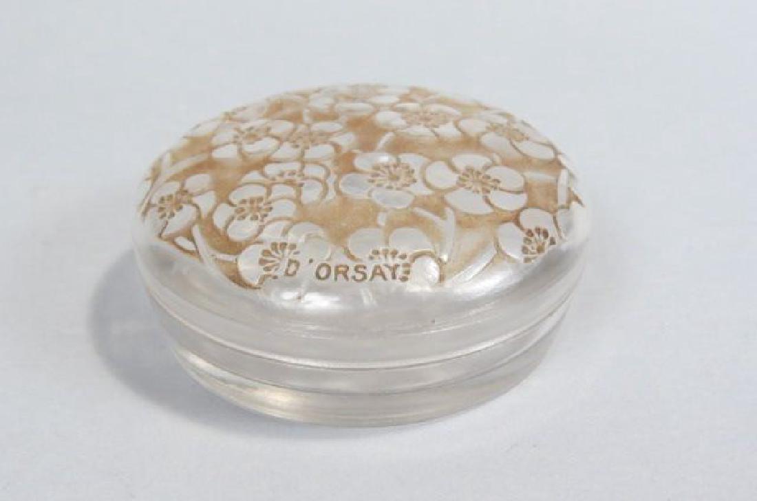 R. Lalique Crystal Powder Box for D' Orsay, (1 of 5)