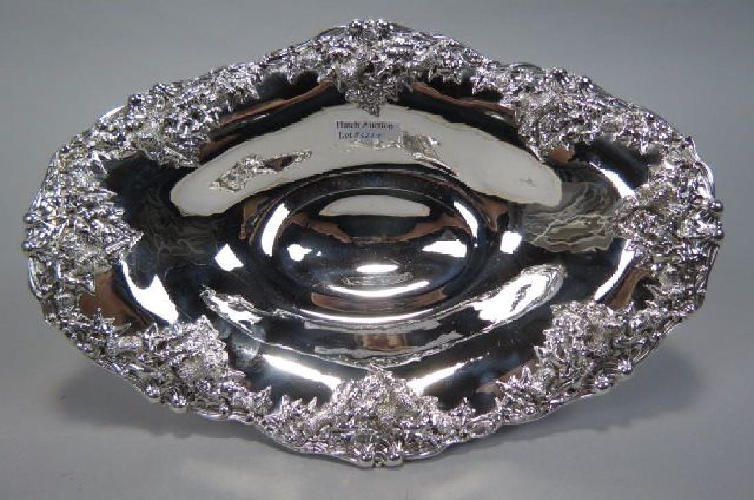 Victorian Sterling "Thistle" Bread Basket, (1 of 7)