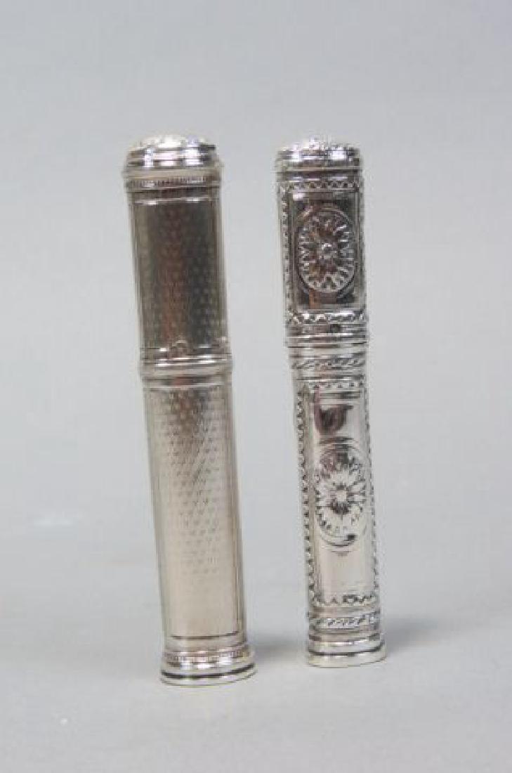 2 French Silver Cases or Cannisters, (1 of 4)