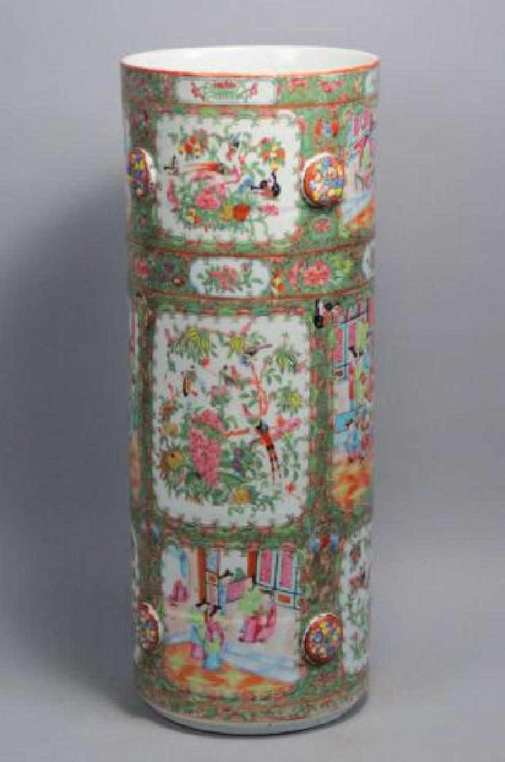 Chinese Rose Medallion Umbrella Stand, (1 of 10)