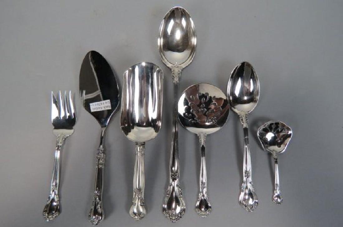 6 Gorham "Chantilly" Sterling Serving Pieces, (1 of 6)