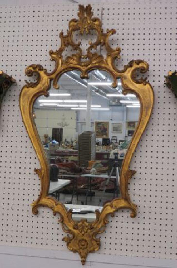 Italian Gold Gilt Carved Mirror, (1 of 5)