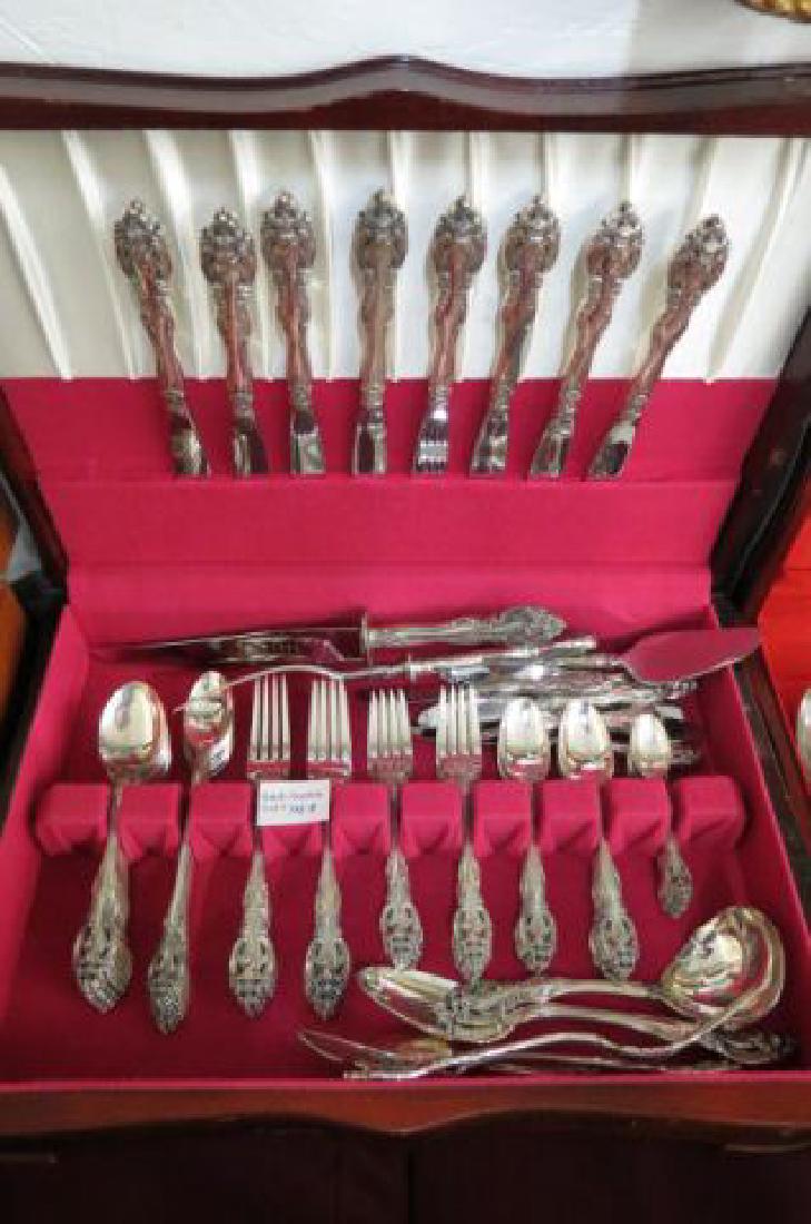 75pc. Gorham "La Scala" Sterling Flatware Set, (1 of 9)