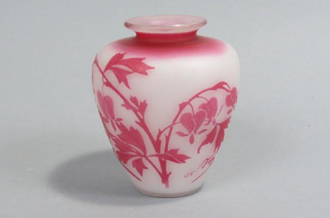 De Vez French Cameo Art Glass Vase, (1 of 6)