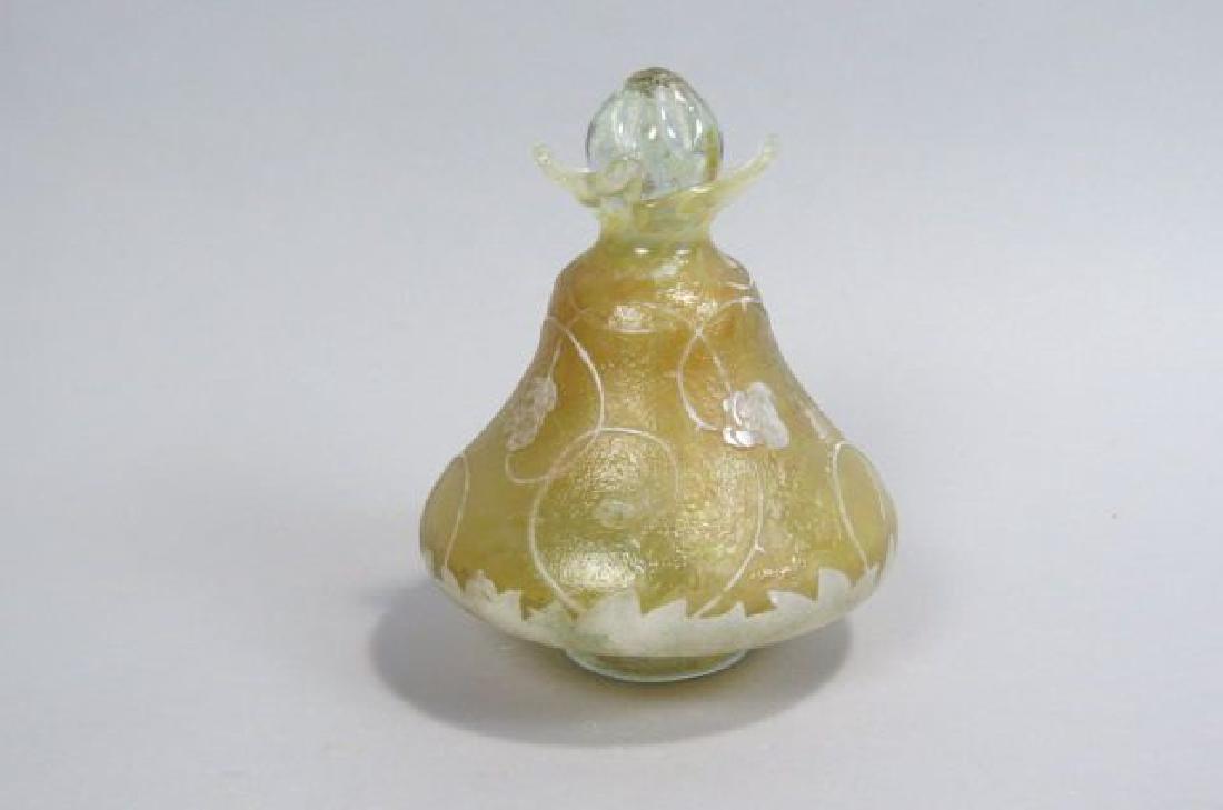 Emile Galle French Cameo Glass Perfume Bottle, (1 of 6)