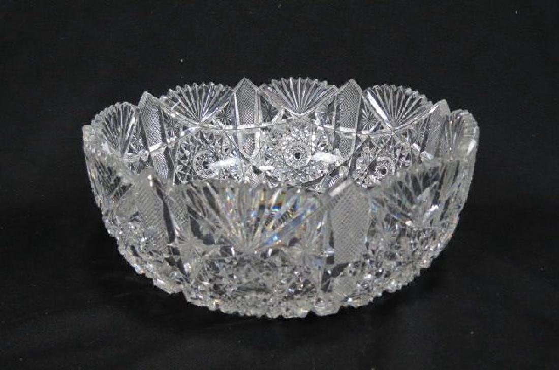 Cut Glass Large Bowl, (1 of 5)