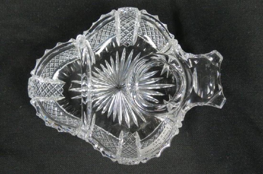 Libbey Cut Glass Chamberstick, (1 of 2)