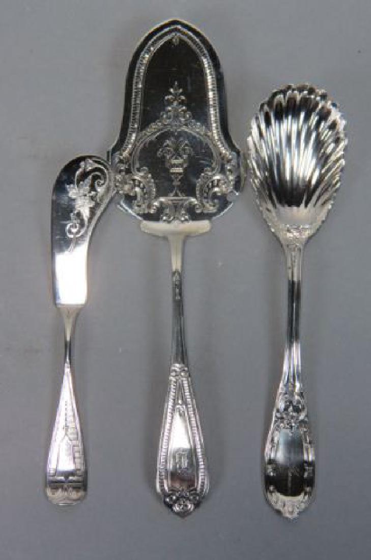 3 American Coin Silver Serving Pieces, (1 of 8)