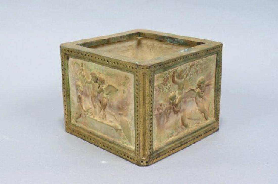 Dini E. Cellai "Signa" Bronze & Terracotta Planter, (1 of 4)