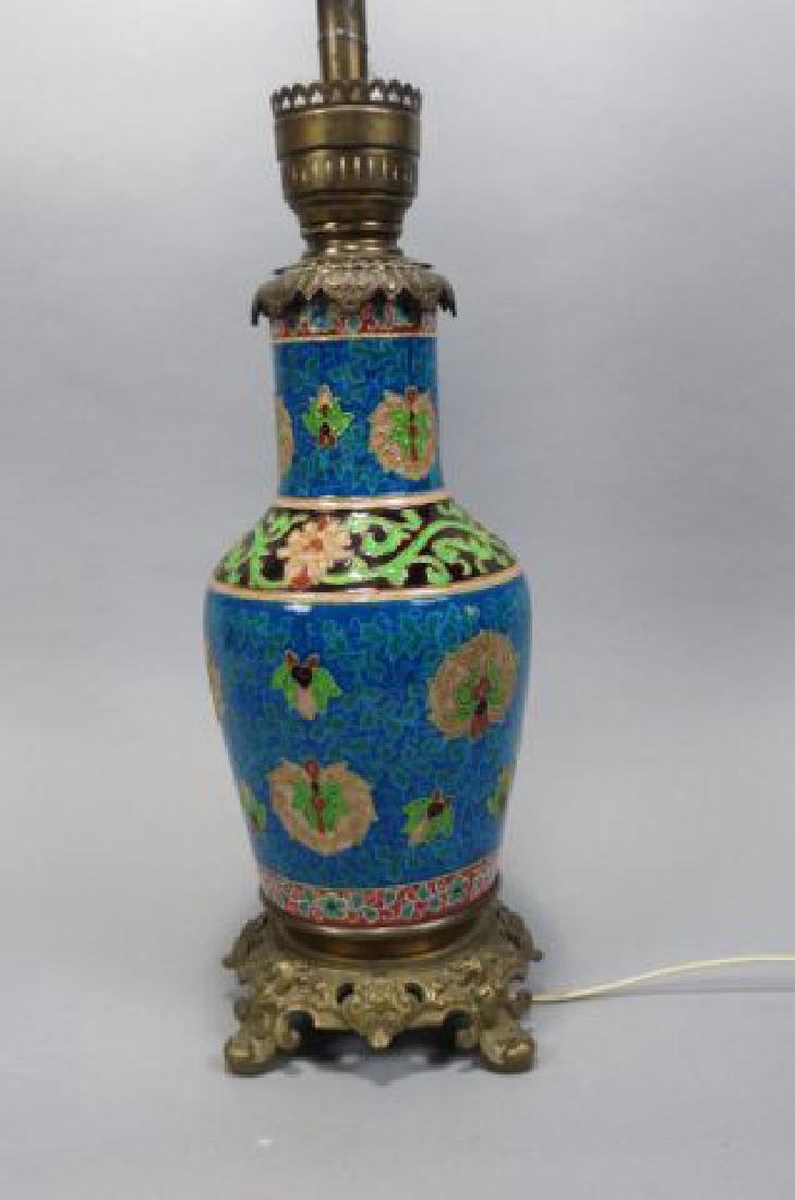 Fine Continental Porcelain Lamp, (1 of 4)