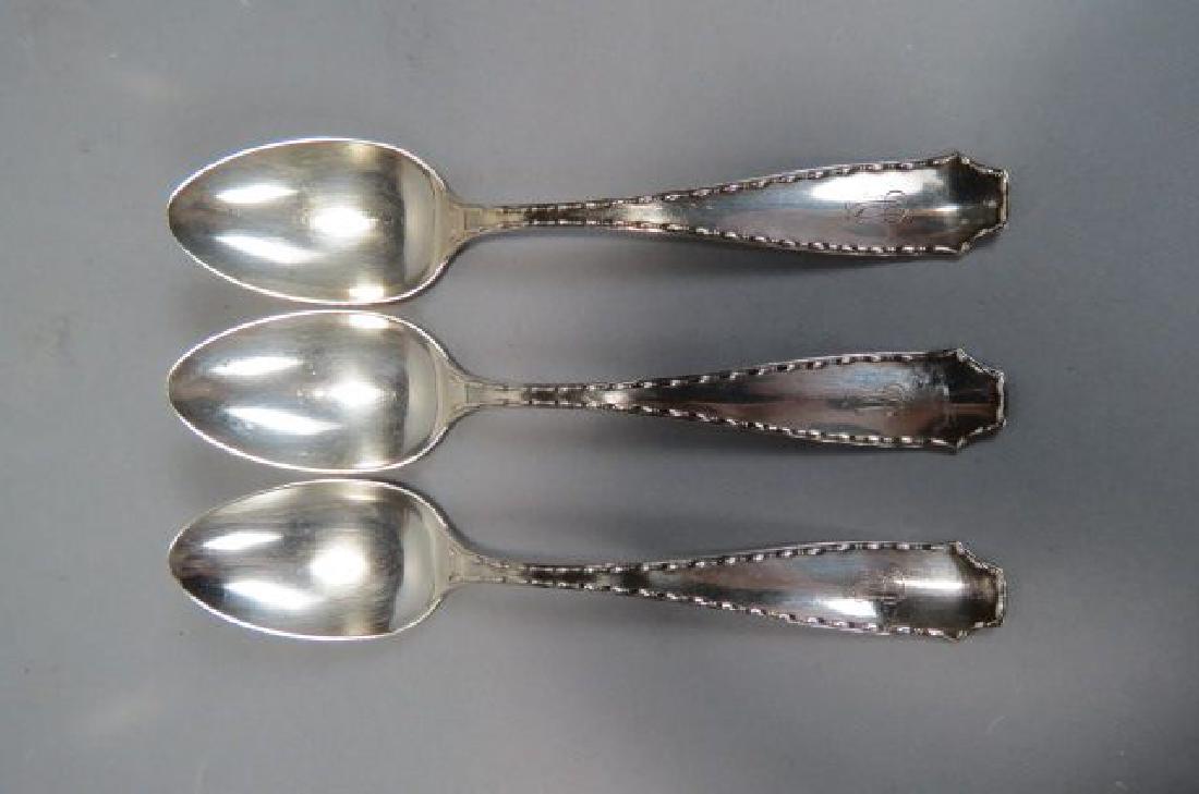 3 Tiffany Sterling "Marquise" Serving Spoons, (1 of 3)