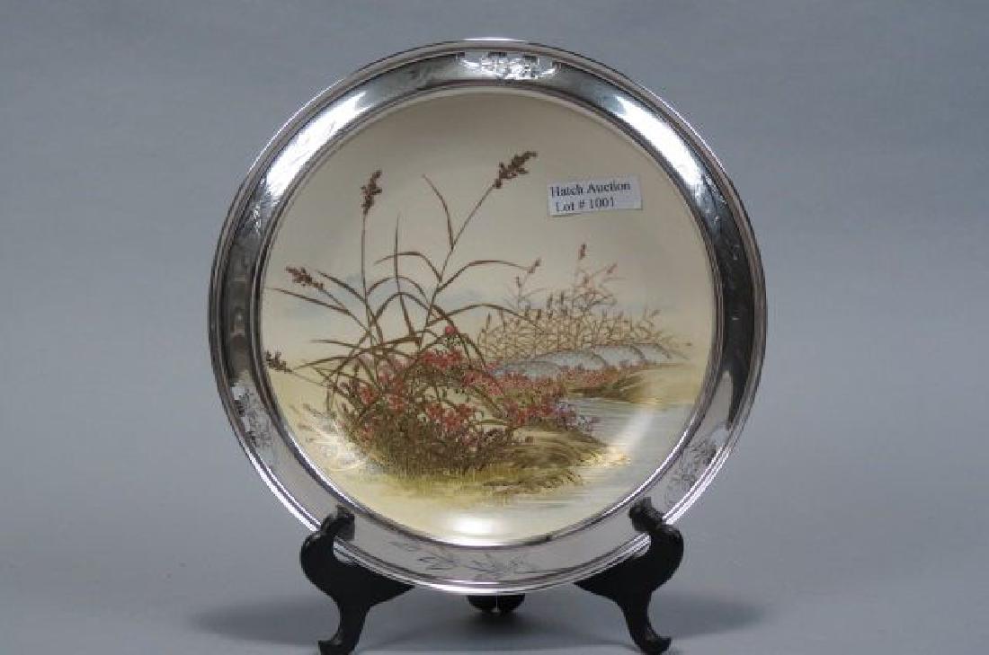 Japanese Satsuma Pottery Plate, (1 of 4)