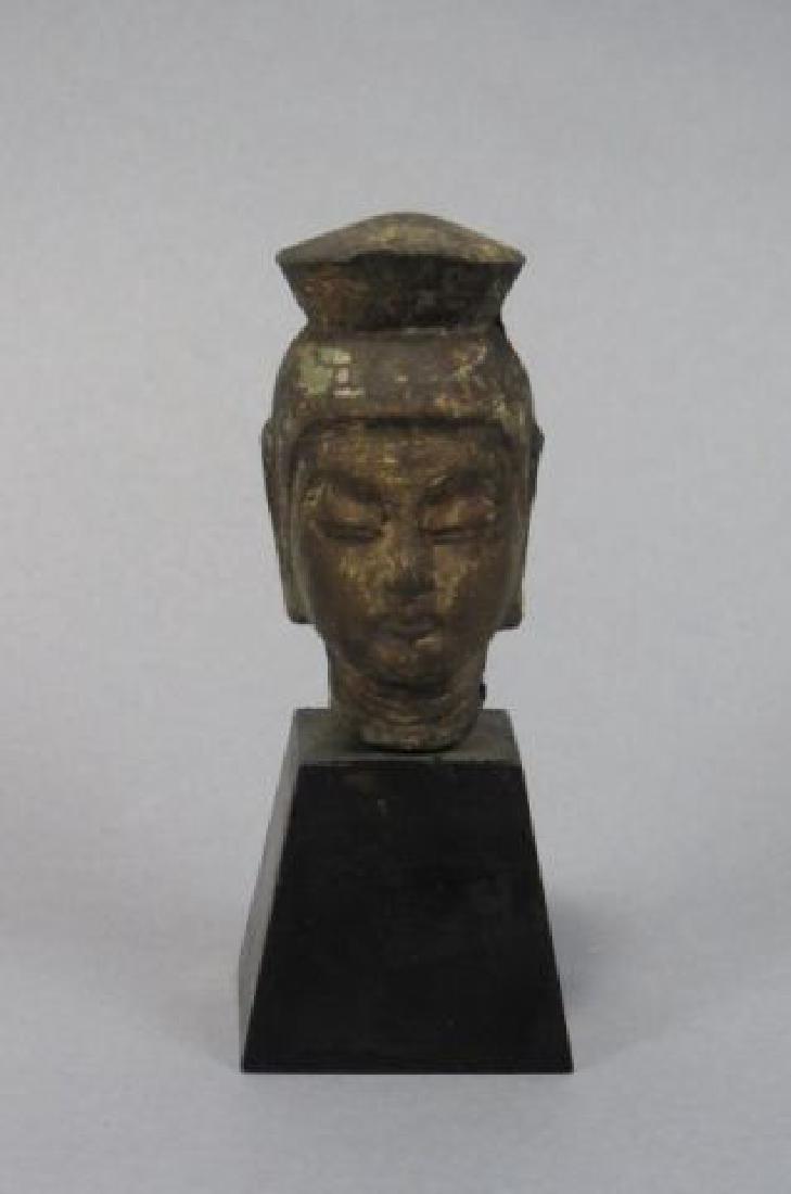 Bronze Buddha Head, (1 of 3)