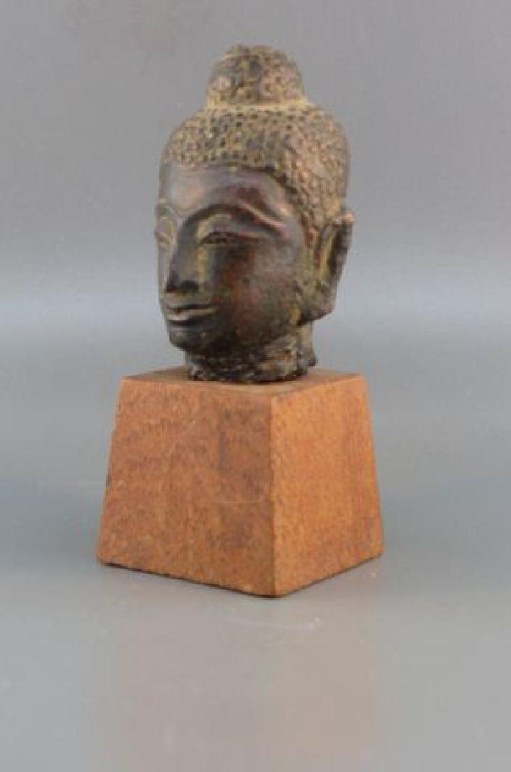 Bronze Buddha Head, (1 of 3)