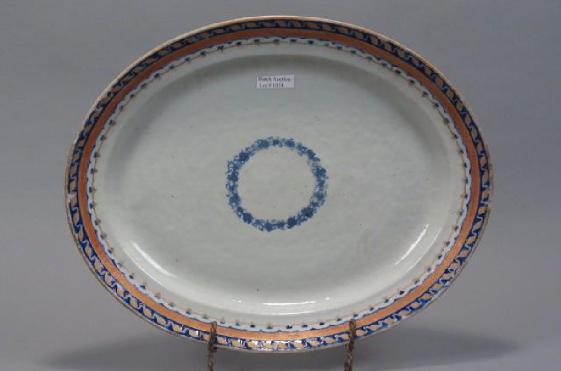 Early Chinese Export Oval Platter, (1 of 3)