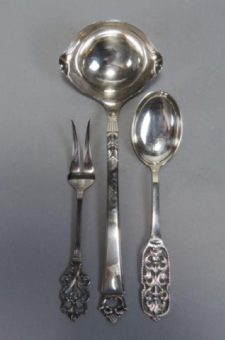 3 European Silver Serving Items, (1 of 3)