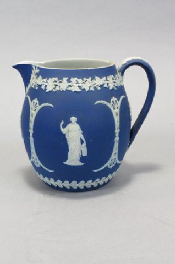 Wedgwood Dark Blue Jasperware Pitcher, (1 of 4)