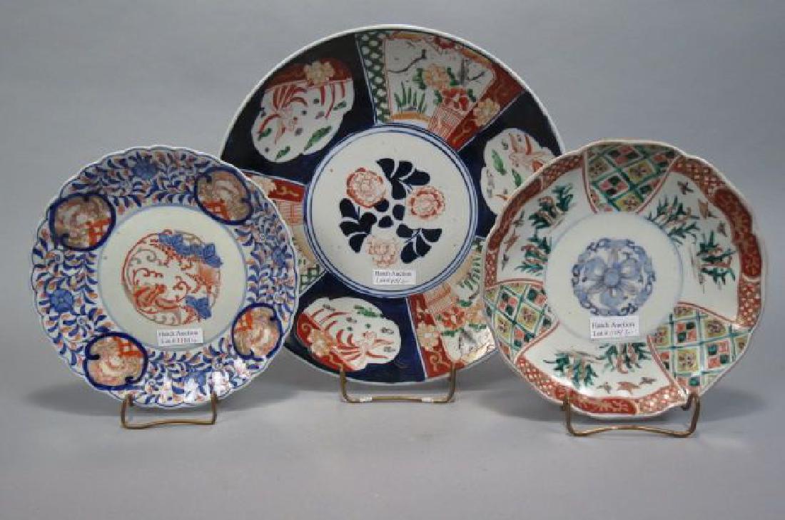 3 pcs. Japanese Imari Porcelain, (1 of 4)