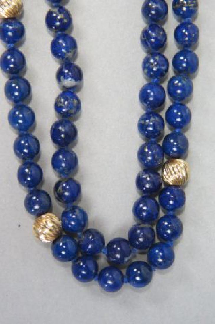 Lapis & 14k Gold Necklace, (1 of 2)