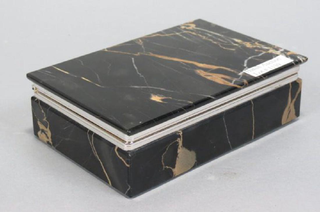 Italian Marble Dresser Box, (1 of 3)