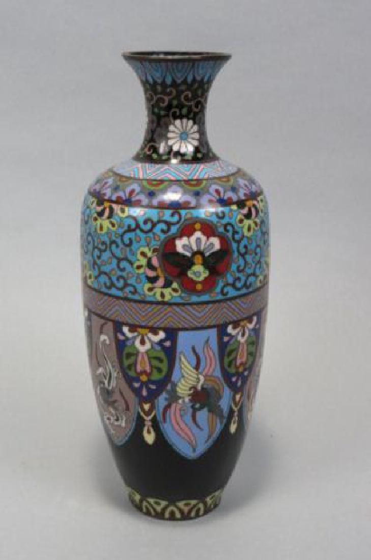 Japanese Cloisonne Vase, (1 of 2)