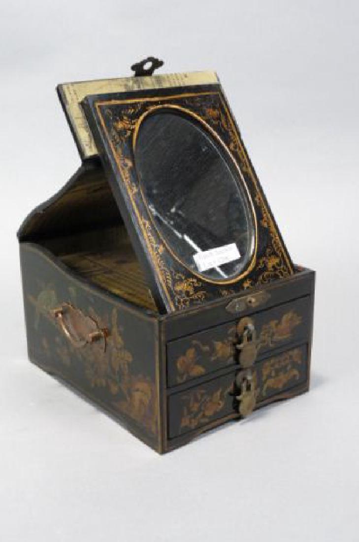 Asian Lacquerware Travel Box, (1 of 4)