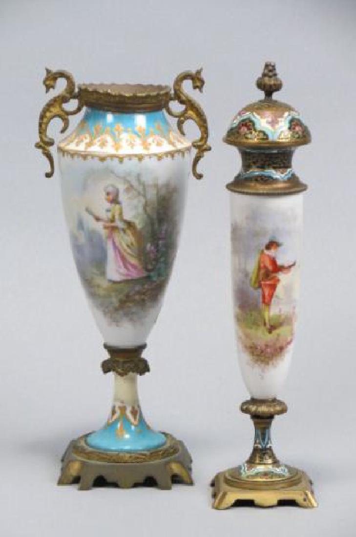 2 Sevres French Porcelain Vases or Urns, (1 of 2)