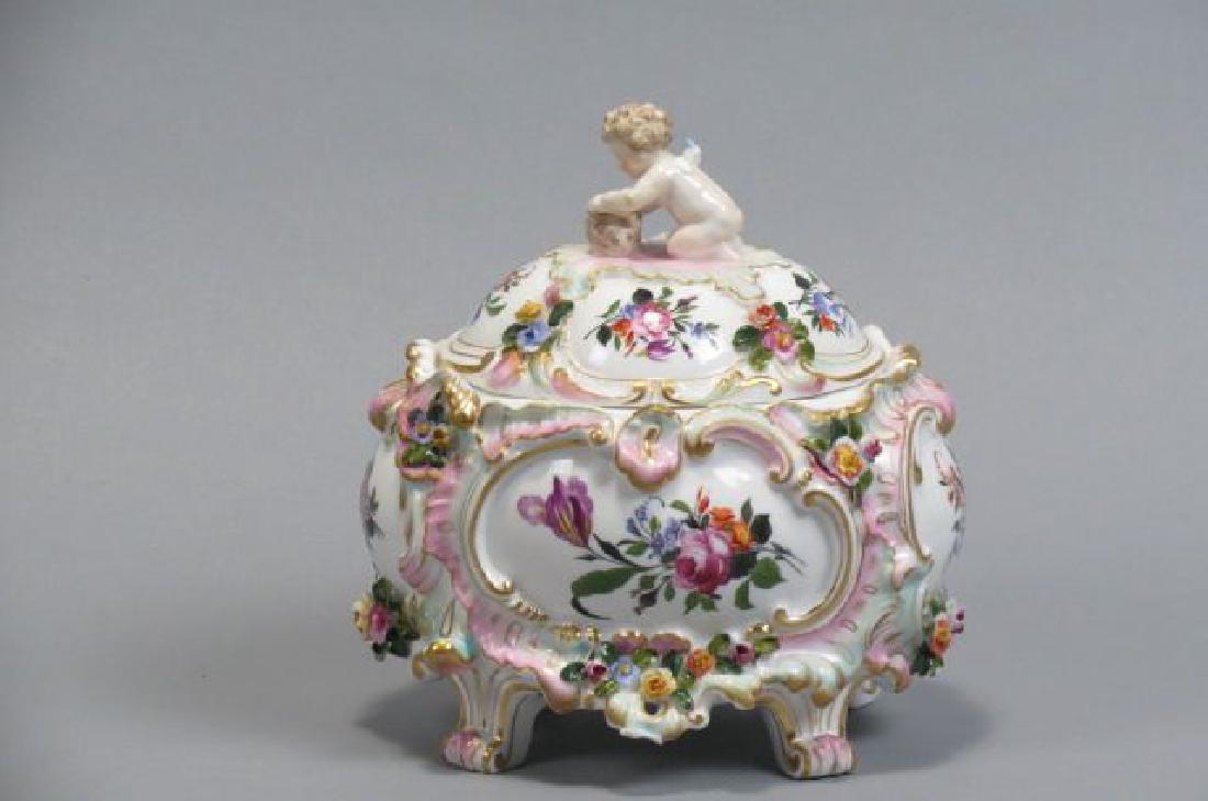 Meissen Porcelain Covered Box, (1 of 5)