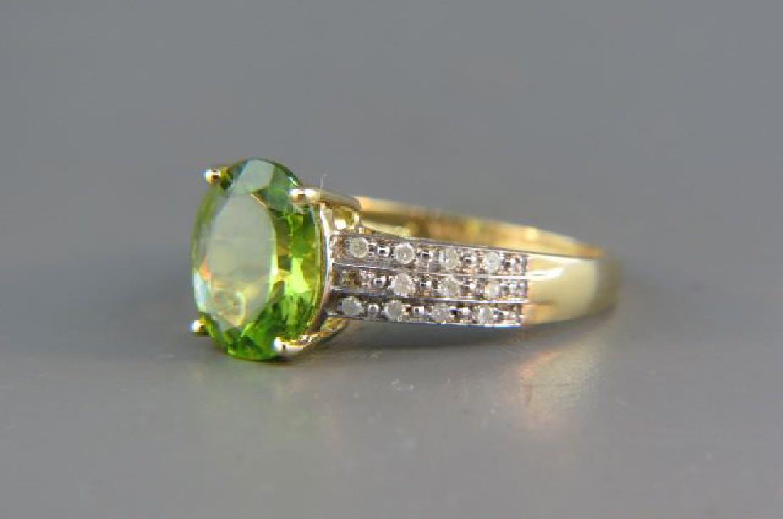 Peridot & Diamond Ring, (1 of 3)
