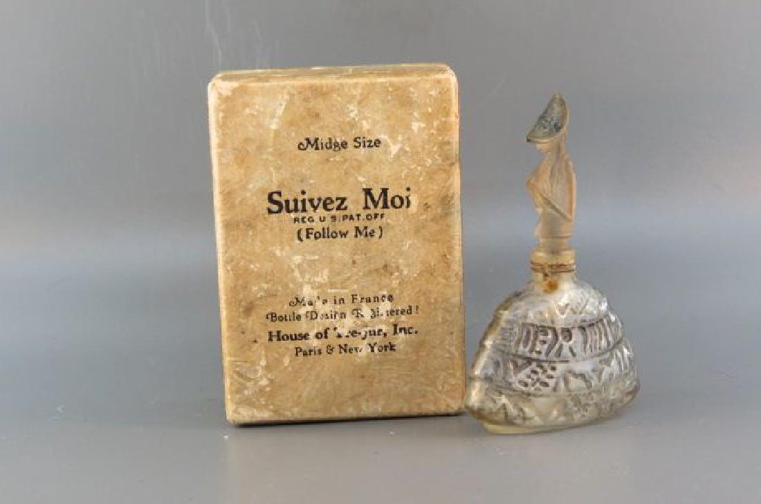 Art Deco Perfume Bottle, Tre-Jur "Suivez Moi" (1 of 6)