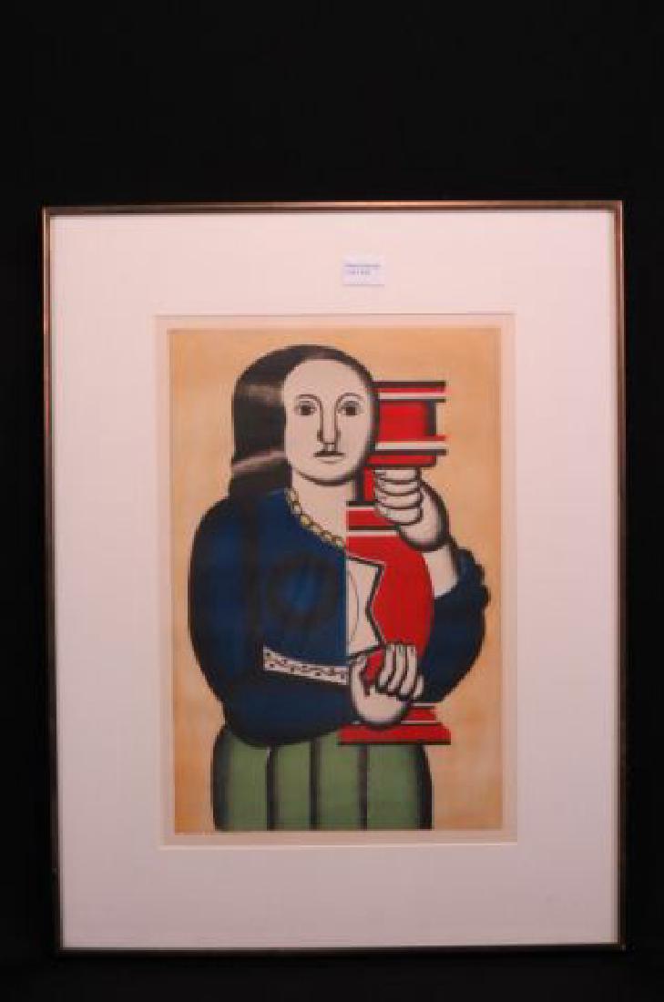 Jacques Villon, color etching after Fernard Leger (1 of 3)