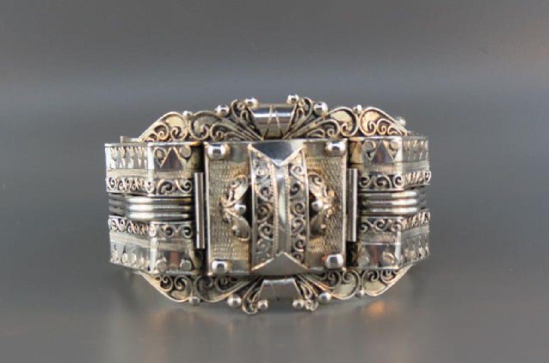 Sterling Silver Bangle Bracelet, (1 of 3)