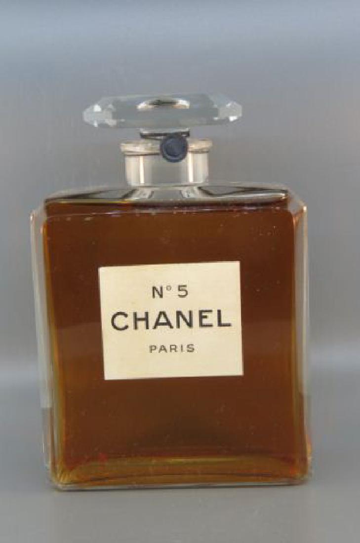 Large Sealed Crystal Perfume Bottle "Chanel #5", (1 of 4)
