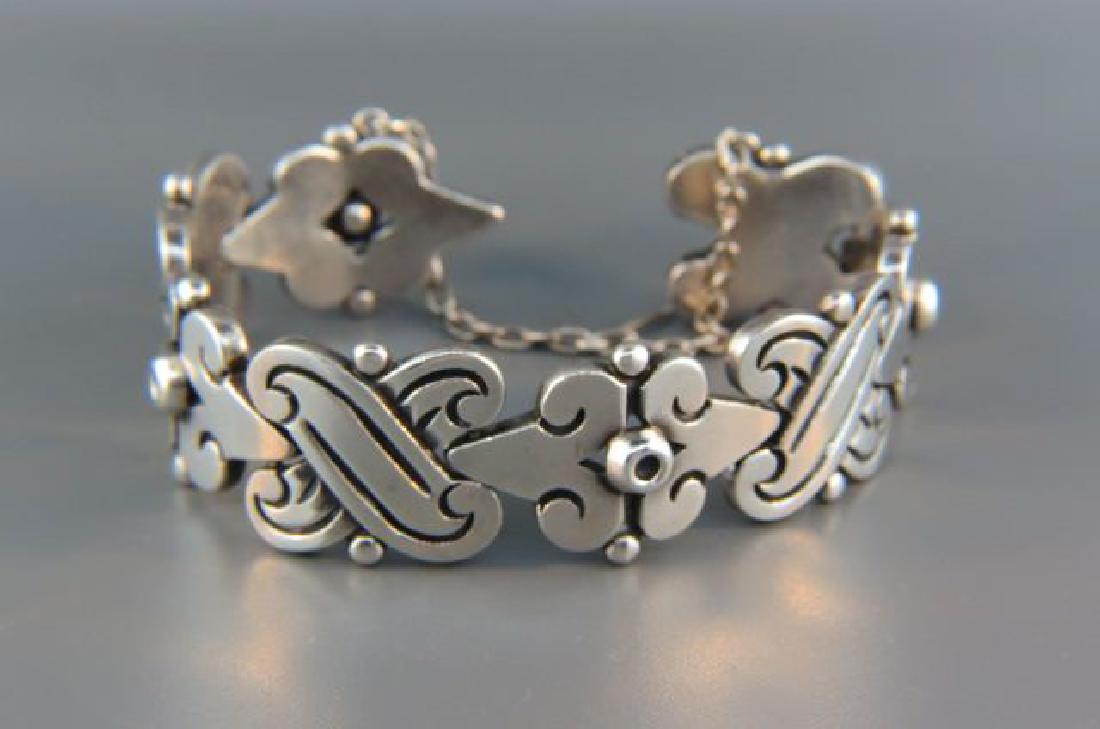 Vintage Mexican Sterling Silver Bracelet, (1 of 3)